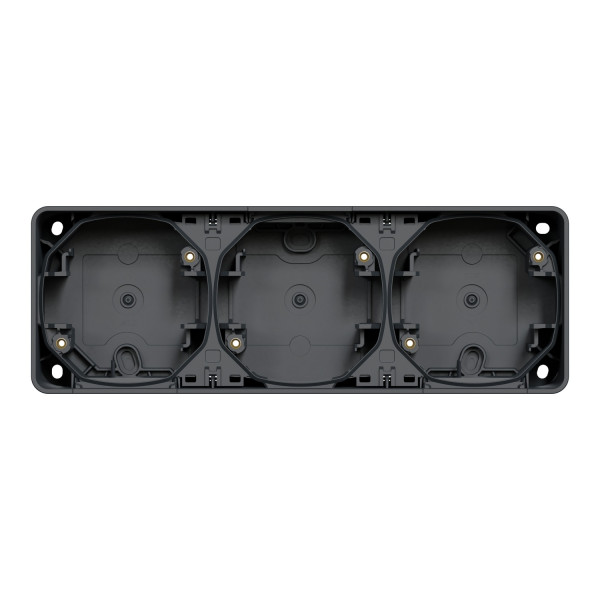 Boîte Grise Horizontale 3 Postes Mureva Styl Schneider – Saillie – IP55 – IK08