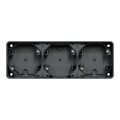 Boîte Grise Horizontale 3 Postes Mureva Styl Schneider – Saillie – IP55 – IK08