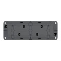 Boîte Grise Horizontale 3 Postes Mureva Styl Schneider – Saillie – IP55 – IK08