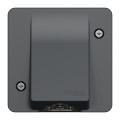 Sortie de Câble Grise Composable Mureva Styl Schneider – IP55 – IK08 – Connexion Automatique