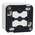 Interrupteur Va-et-vient blanc Schneider Mureva Styl en saillie connexion automatique IP55 IK08