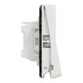 Poussoir blanc Schneider Mureva Styl connexion automatique IP55 IK08