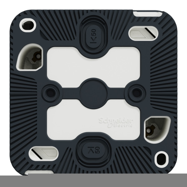 Prise de courant 2P+T blanche Schneider Mureva Styl en saillie connexion automatique IP55 IK08