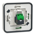 Prise RJ45 cat.6A blanc Schneider Mureva Styl blindé STP FTP IP55 IK08