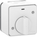 Mureva styl - interrupteur temporisé led - saillie - ip55 - ik08 - blanc