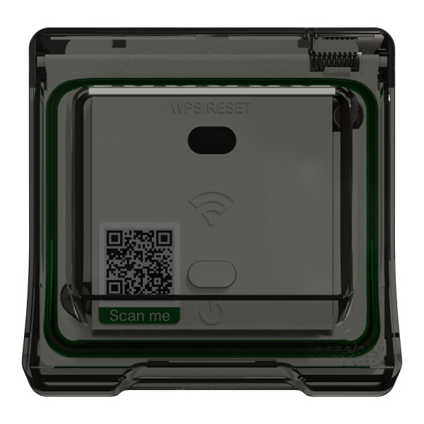 Répéteur wifi avec adaptateur blanc Schneider Mureva Styl IP55 IK08
