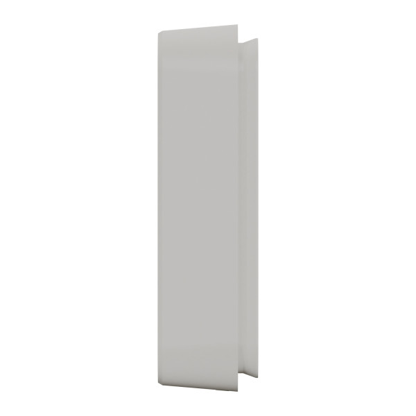 Cadre encastré 2 postes Schneider Mureva Styl blanc horizontaux fixation par vis IP55 IK08