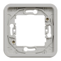 Cadre encastré 1 poste Schneider Mureva Styl blanc fixation par vis IP55 IK08