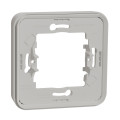 Cadre encastré 1 poste Schneider Mureva Styl blanc fixation par vis IP55 IK08