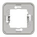 Cadre encastré 1 poste Schneider Mureva Styl blanc fixation par griffes IP55 IK08