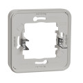 Cadre encastré 1 poste Schneider Mureva Styl blanc fixation par griffes IP55 IK08