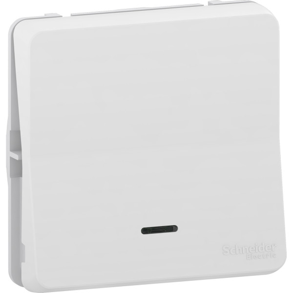 Bouton Poussoir Lumineux LED Blanc Mureva Styl Schneider – IP55 – IK08- Composable