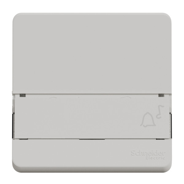 Poussoir avec porte étiquette blanc Schneider Mureva Styl IP55 IK08