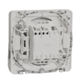Poussoir avec porte étiquette blanc Schneider Mureva Styl IP55 IK08