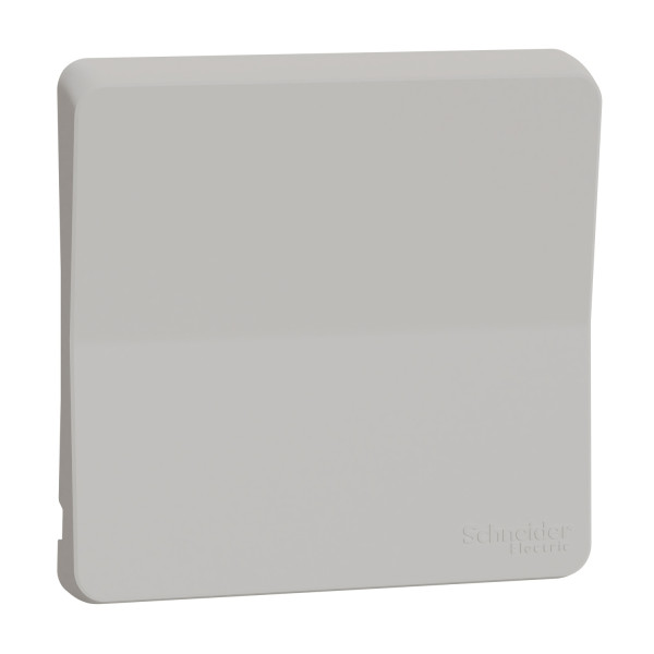 Enjoliveur blanc Schneider Mureva Styl avec symbole lumière IP55 IK07