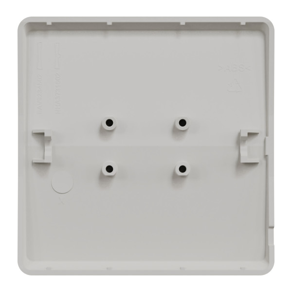 Enjoliveur blanc Schneider Mureva Styl avec symbole lumière IP55 IK07