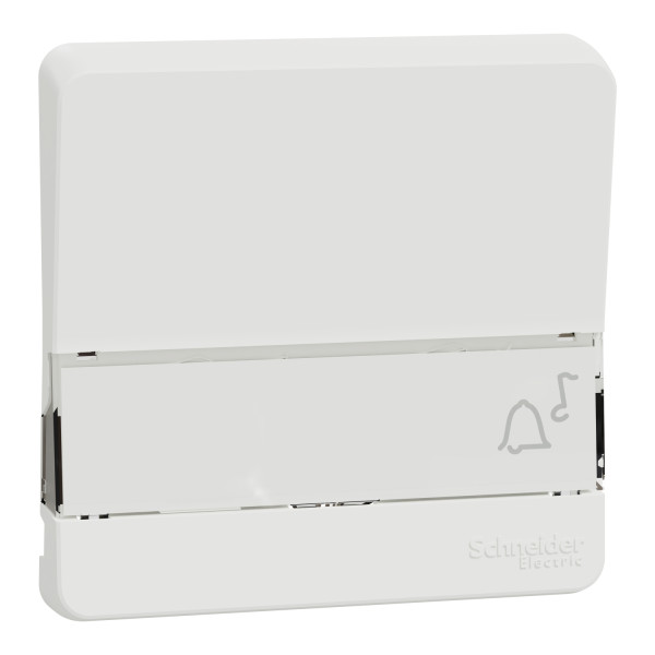 Enjoliveur blanc Schneider Mureva Styl porte étiquette lumineux IP55 IK08