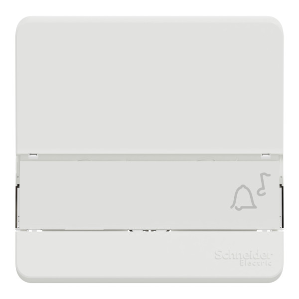 Enjoliveur blanc Schneider Mureva Styl porte étiquette lumineux IP55 IK08