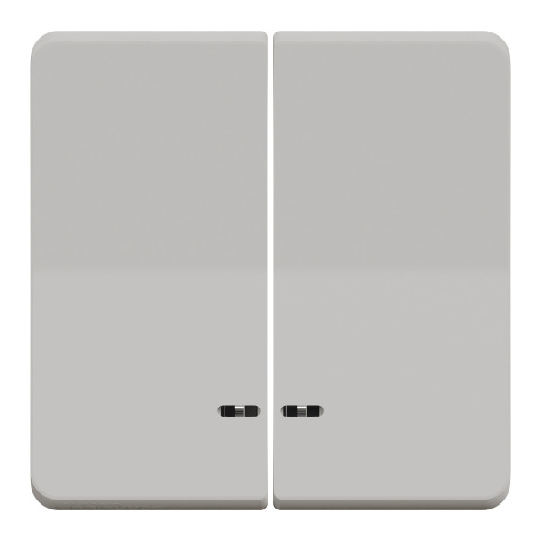 Enjoliveur double blanc Schneider Mureva Styl pour voyant lumineux IP55 IK08