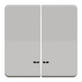 Enjoliveur double blanc Schneider Mureva Styl pour voyant lumineux IP55 IK08