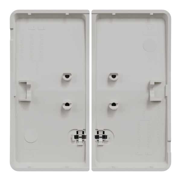 Enjoliveur double blanc Schneider Mureva Styl pour voyant lumineux IP55 IK08
