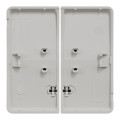Enjoliveur double blanc Schneider Mureva Styl pour voyant lumineux IP55 IK08