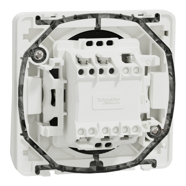 Interrupteur Va-et-vient blanc Schneider Mureva Styl connexion automatique IP55 IK09