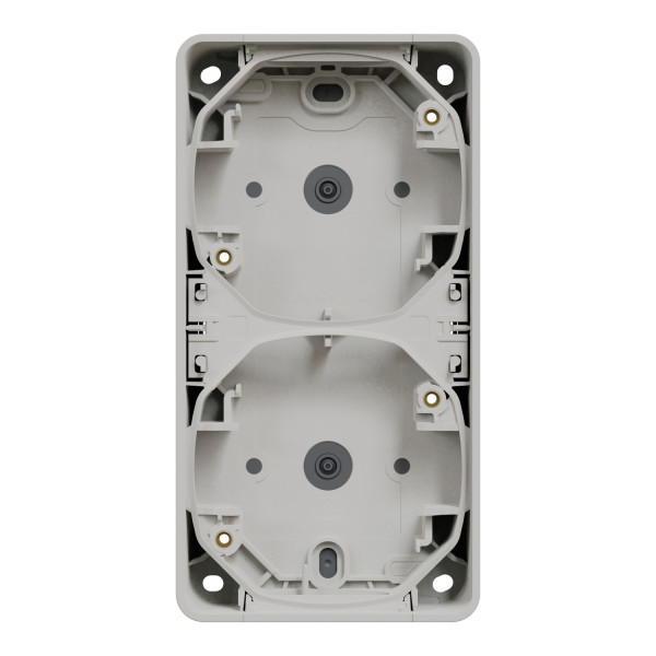 Cadre saillie 2 postes Schneider Mureva Styl blanc verticaux IP55 IK08