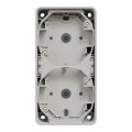 Cadre saillie 2 postes Schneider Mureva Styl blanc verticaux IP55 IK08