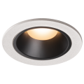 Numinos, encastré de plafond intérieur, 40°, blanc/noir, led, 2700k