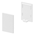 SLV by Declic GRAZIA 10, embouts hauts pour profil standard, 2 pcs., blanc