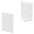 SLV by Declic GRAZIA 10, embouts hauts pour profil standard, 2 pcs., blanc