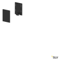 SLV by Declic GRAZIA 10, embouts hauts pour profil standard, 2 pcs., noir