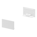 SLV by Declic GRAZIA 20, embouts pour profil plat strié, 2 pcs., blanc