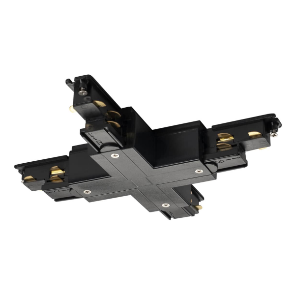 S-track, conecteur en x, dali, pour rail 3 allumages, intérieur, noir