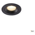 Numinos® xs, encastré de plafond intérieur, 40°, noir, led, 7w, 3000k, ip20/ip44