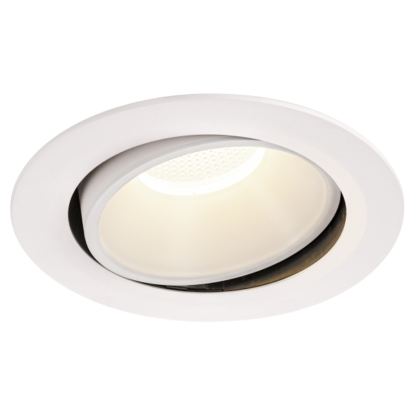 Numinos, encastré de plafond intérieur, 55°, blanc, led, 4000k, orientable