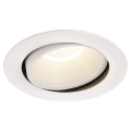 Numinos, encastré de plafond intérieur, 55°, blanc, led, 4000k, orientable