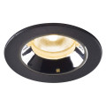 Numinos® xs, encastré de plafond intérieur, 55°, noir/chrome, led, 7w, 3000k, ip20/ip44