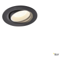 Numinos® move xs, encastré de plafond intérieur, orientable, 55°, noir/blanc, led, 7w, 4000k