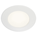 Dl 126 led, encastré rond, blanc, 3w led, blanc chaud, 12v