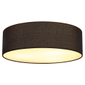 Tenora cl-1 plafonnier chrome. diffuseur noir. e27 max. 3x23w