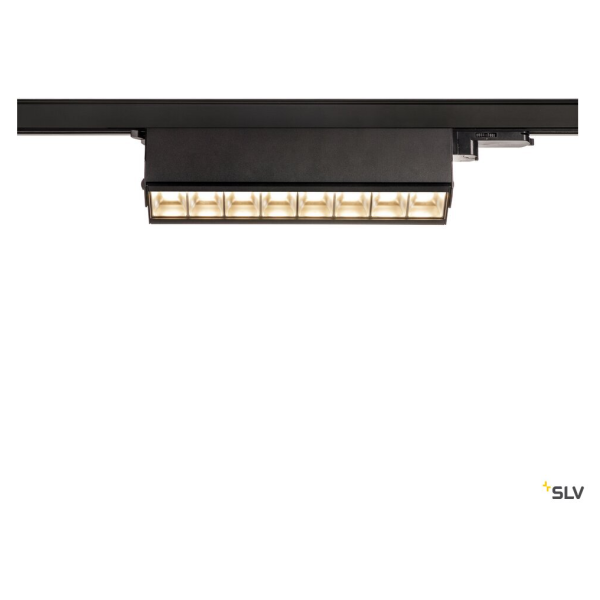 Sight move, spot pour rail 3 allumages, intérieur, noir, led, 26w, 3000k