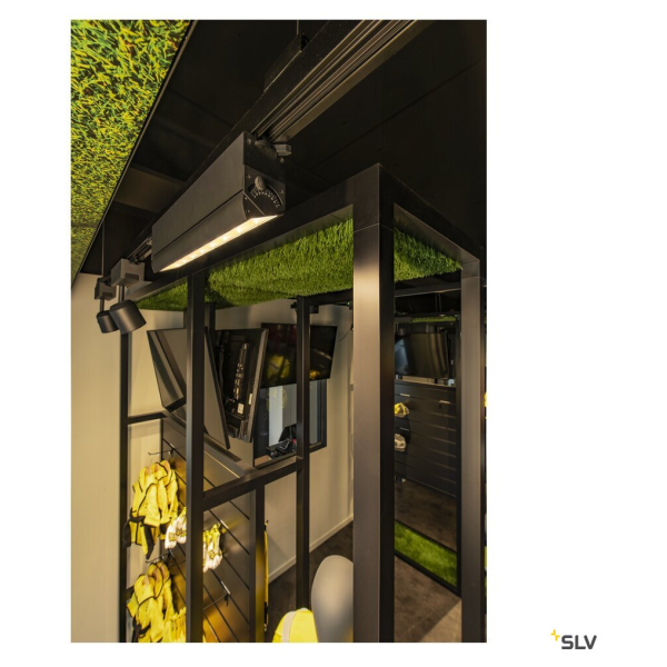 Sight move, spot pour rail 3 allumages, intérieur, noir, led, 26w, 3000k