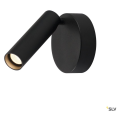 SLV by Declic KARPO, 1 spot, LED, applique plafonnier rond, noir, 7,5W, 3000K