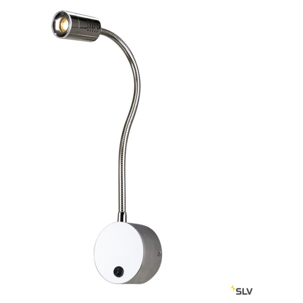 Dio flex plate, applique intérieure, liseuse, chrome, led, 1,9w, 2700k, avec interrupteur