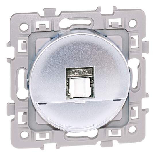 Square rj 45 cat6a stp silver