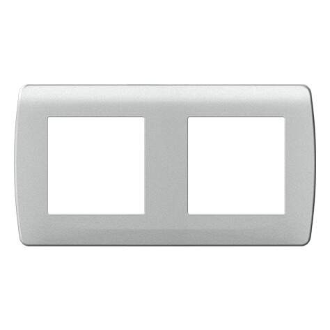 Plaque "silver" 2 postes
