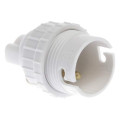 Douille b22 dble bague blanche