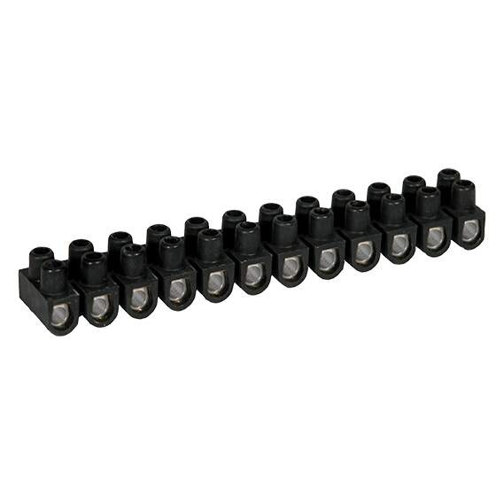 Barrette acier noire 25 mm²